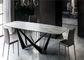 Hotel Restaurant Marble Dining Table , Fashion Square Marble Top Table