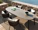 All Weather Modern Outdoor Furniture Rattan Garden Corner Sofa And Dining Table