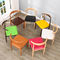 Fashion Modern Dining Room Chairs , Colored Leather Dining Chairs With Wooden Legs