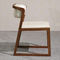 Multi Purpose Use Modern Wood Dining Chairs With Leather Seats And Back