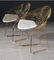 Modern Simple Design Outdoor Restaurant Chairs Metal Frame Custom Material