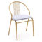 Eco Friendly Metal Frame Leather Dining Chair For Restaurant / Hotel / Home