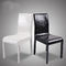 Waterproof PVC Leather Dining Chairs With Metal Legs Hotel Conference Using