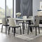 White Leather And Wood Dining Chairs Modern Simple Design Comfortable