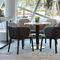 Modern Commerical Wood Dining Chairs With Leather Seats Fashion Elegant Style