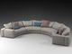 Multi Seater Booth Sofa Seating Commercial Restaurant Furniture Arch Shaped