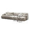 Italian Light Luxury All Pull Ins Leather Art Sofa / American Minimalist Living Room Club Hotel Velvet Sofa