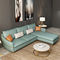 Fabric Leather 3 Seater Modern Living Room Sofa With Cushion