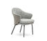Dining Room Upholstered 810mm Solid Wood Chairs With Armrest