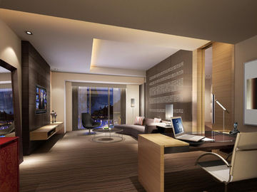 Elegant Modern Star Hotel Bedroom Furniture Sets For Apartment / Guest Room