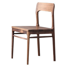 Contemporary Solid Wood Chairs / Wooden Restaurant Chairs Without Armrest