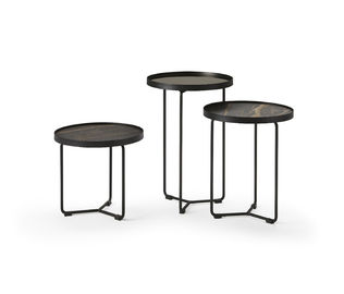 Simple Modern Round Marble Top Coffee Table For Living Room / Dining Room