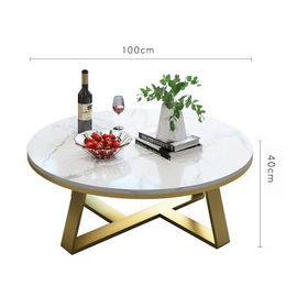 Custom Made Nordic Marble Modern Simple Living Room Round Size Tea Table