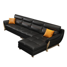 3 Seater Contemporary Living Room Sofa leather wood frame with low price