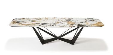 Custom Made Marble Modern Dining Room Tables For Hotels / Apartments