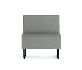Single Person Restaurant Style Bench Seating Sofa With High Density Foam