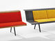 Multi Seat Colorful Restaurant Booth Seating / Waiting Room Bench Seating