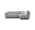 Living Room Modern Grey Fabric Sofa / L Shaped Couch Comfortable Feeling