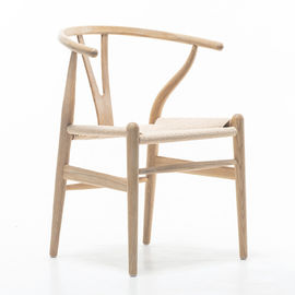 Modern Solid Wood Chairs , Leisure Restaurant Chair with Wooden Frame