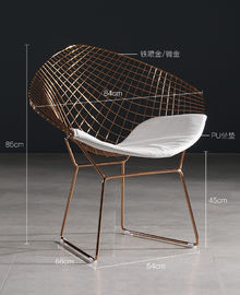 Modern Simple Design Outdoor Restaurant Chairs Metal Frame Custom Material