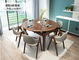 Home Furniture Solid Wood Table / Expandable Round Dining Table Modern Style