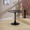Small Round Wood Cafe Table Solid Wood Material White Or Black Color