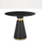 Restaurant / Apartment Round Coffee Table With Marble Top And Metal Base