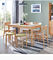 Eco Friendly Beech Wood Dining Room Square Dining Table Customized Color / Size