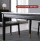 Nordic Light Luxury Dining Room Table With Marble Top And Stainless Steel Feet