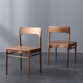 Contemporary Solid Wood Chairs / Wooden Restaurant Chairs Without Armrest