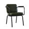 Metal Frame Restaurant Dining Room Chairs With Soft Leather Seats