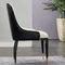 Comfortable Leather Dining Chairs With Metal Legs Customized Size / Color
