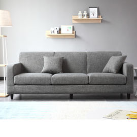 Guest Room Hotel Bedroom Furniture Fabric Sofa Customized Size / Color