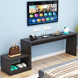 Durable Hotel Bedroom Furniture TV Table / Hotel Style Bedside Tables Solid Wood