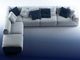 Living Room Custom Made Furniture Fabric Sofa Light Luxury for Apartment