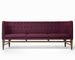 American Wind Net Red Fabric Velvet Sofa Family Three Person Simple Northern Europe Light Luxury