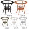 PE Rattan Outdoor Stalinite Dining Table And Chairs Set Customized