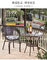 PE Rattan Outdoor Stalinite Dining Table And Chairs Set Customized