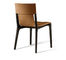 Custom Made Hotel Conference Leather Dining Chairs With Wood Legs