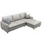 Fabric Leather 3 Seater Modern Living Room Sofa With Cushion
