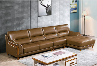 3 Seater Contemporary Living Room Sofa leather wood frame with low price