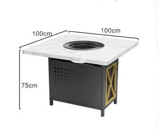 Factory price electric mini marble tabletop restaurant hot pot table