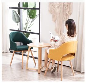 Coffee Dessert Shop 450*550*790MM Wooden Dining Room Chairs