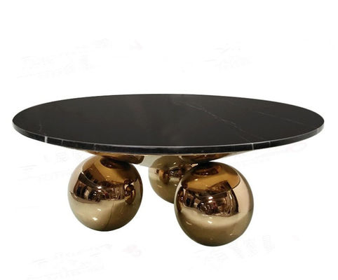 Modern  Dining room Table Marble Top Round With ball leg China low price